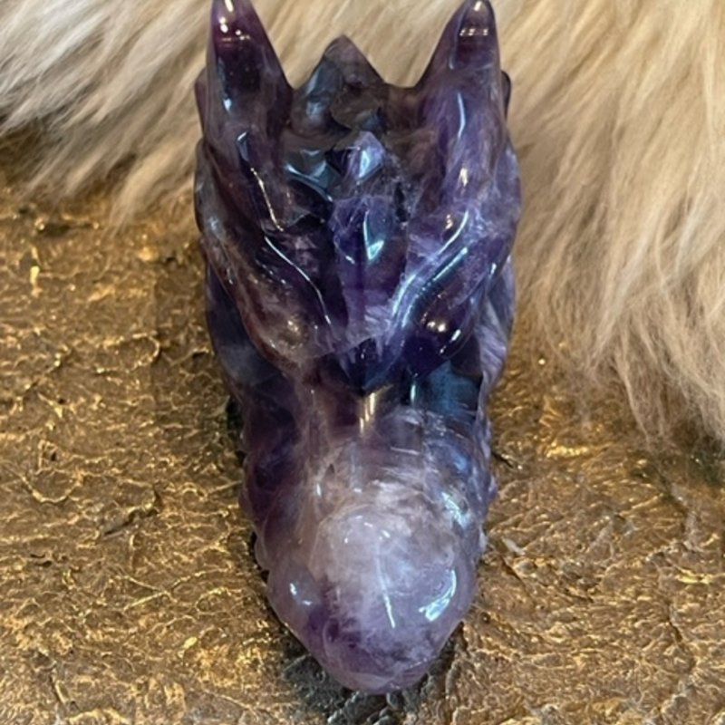 Golden - Crystal Dragon Amethyst
