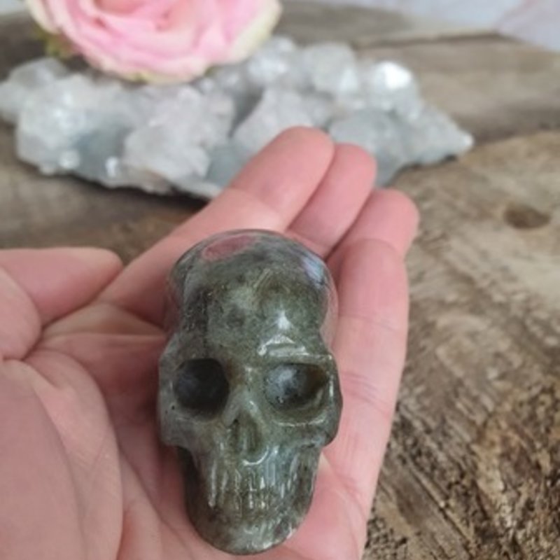 Light of Hope - Labradorite Skull