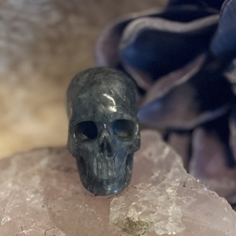 Blue Ray - Labradorite Skull