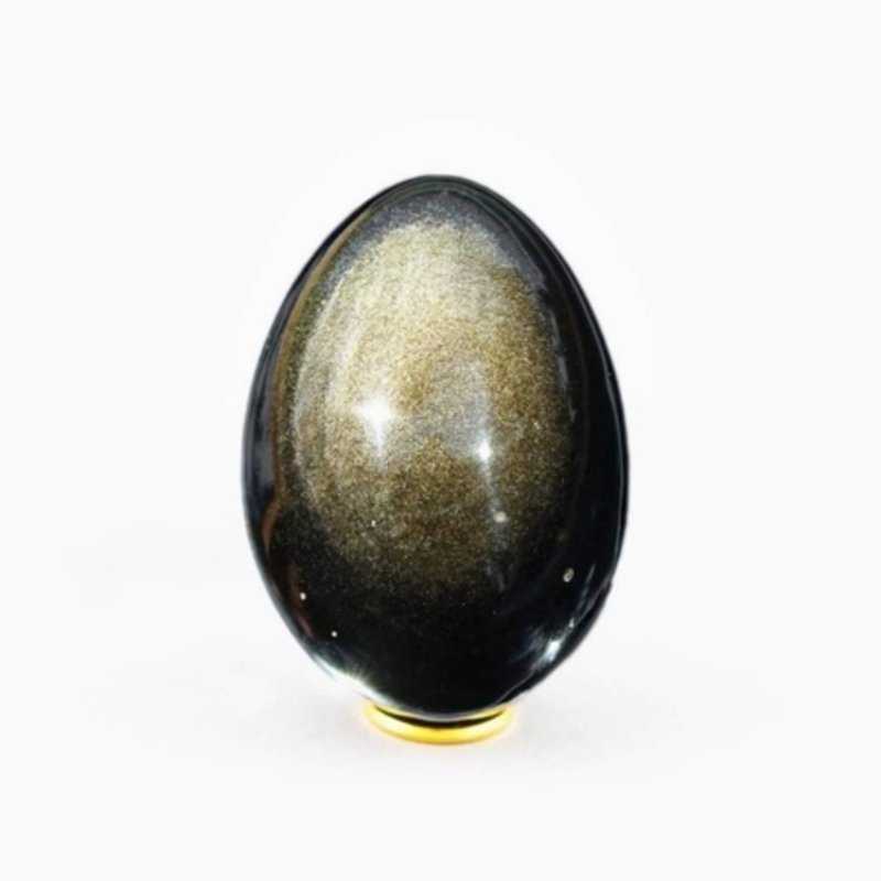 Golden Sheen Obsidian Yoni Egg