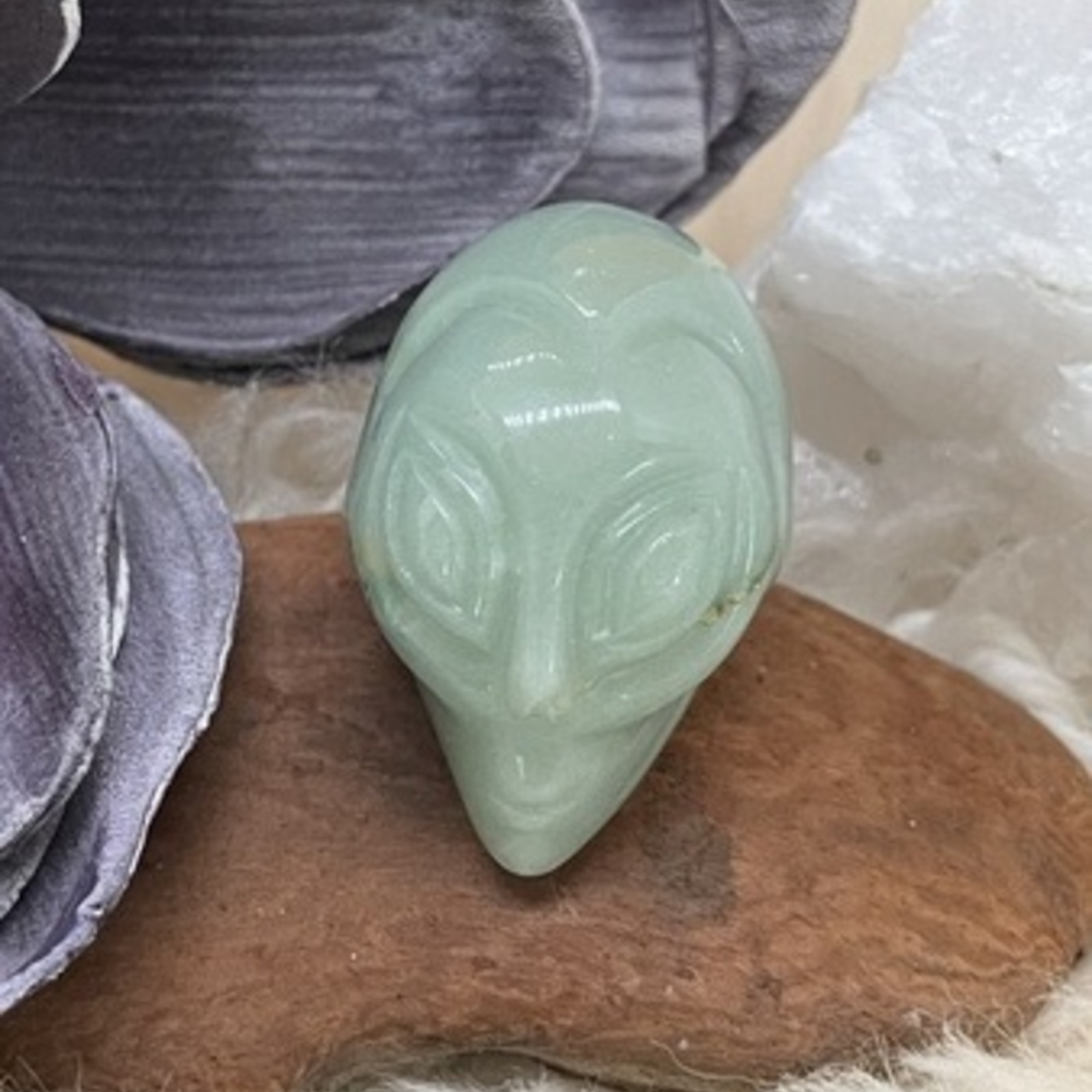 Xenia - Green Aventurine Alien