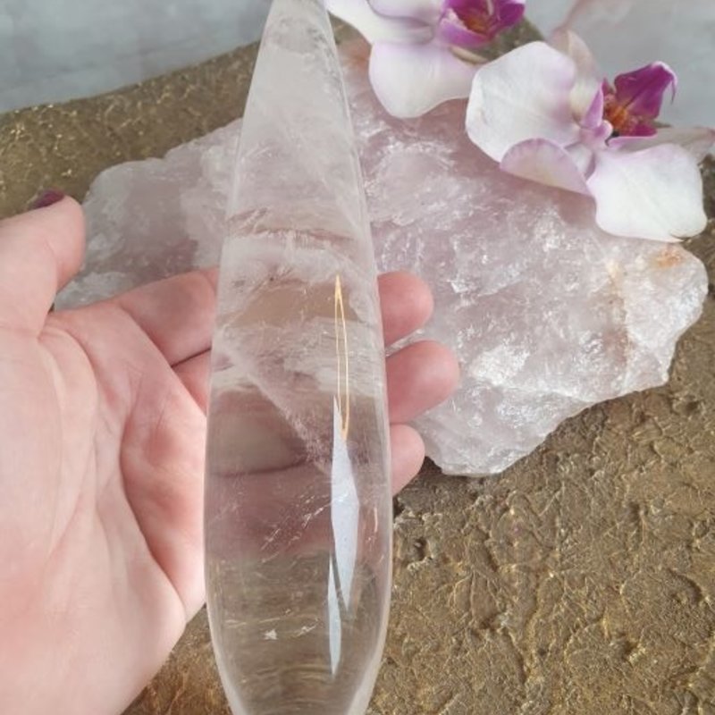 Goddess of the Light - Clear crystal yoni wand