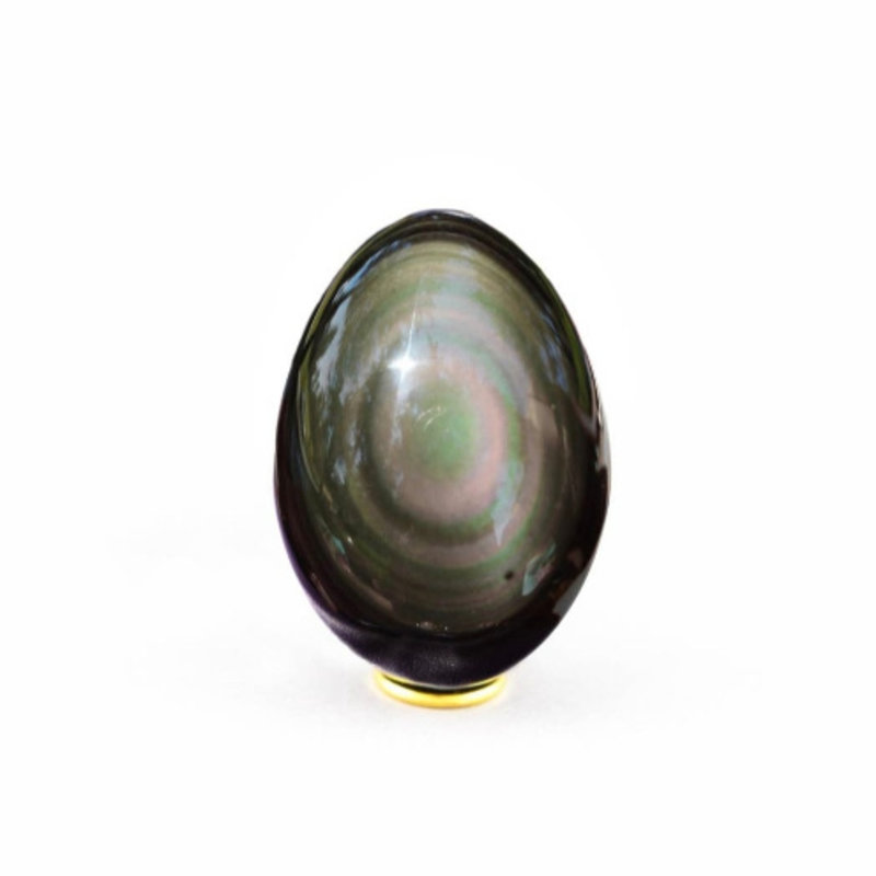 Rainbow Obsidian Yoni Egg