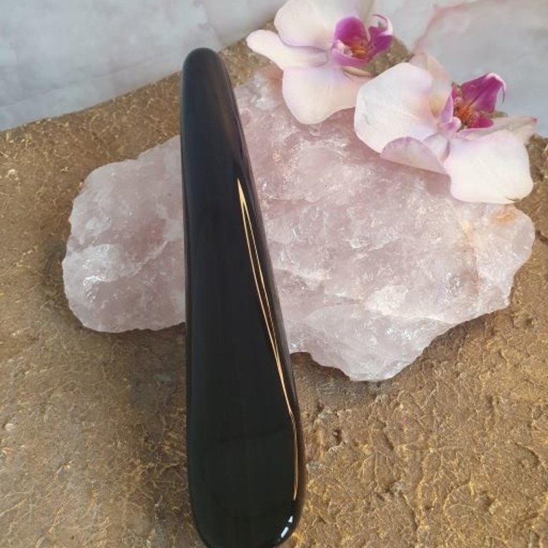 Isis - Golden Sheen Obsidian Yoni Wand