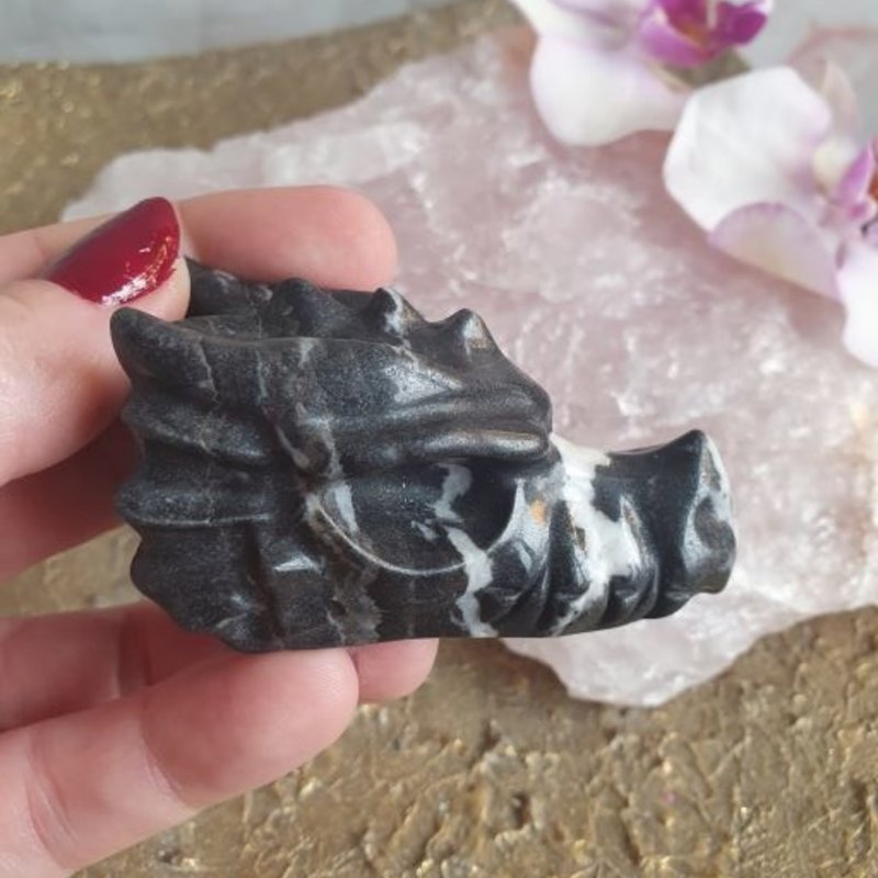 Keeley - Zebra Jasper Crystal Dragon