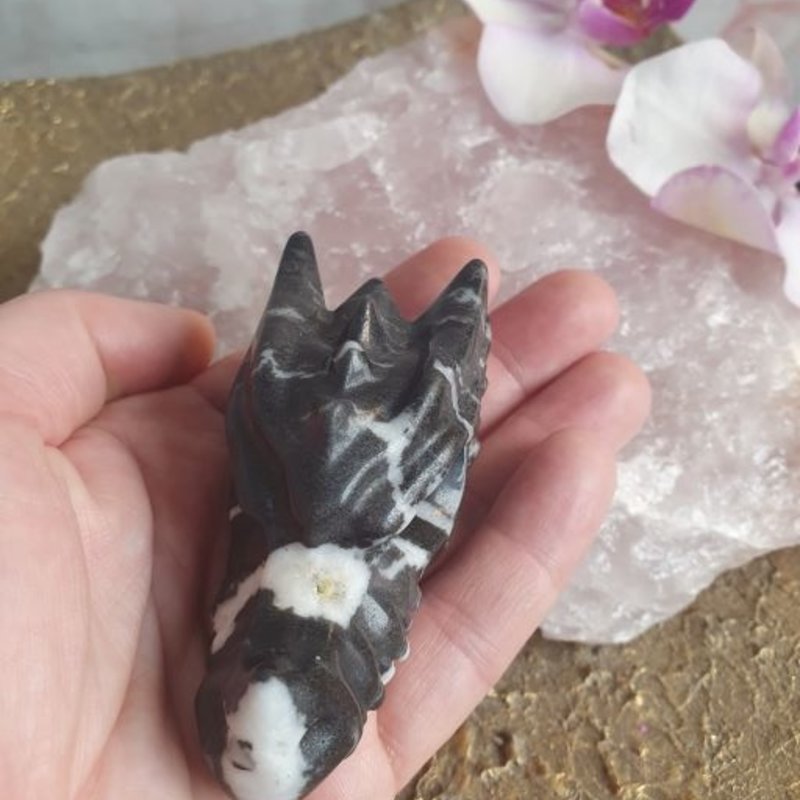 Keeley - Zebra Jasper Crystal Dragon