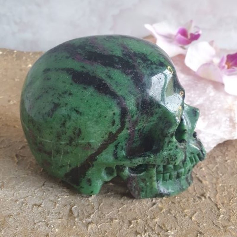 Seth - Ruby in Zoisite Crystal Skull