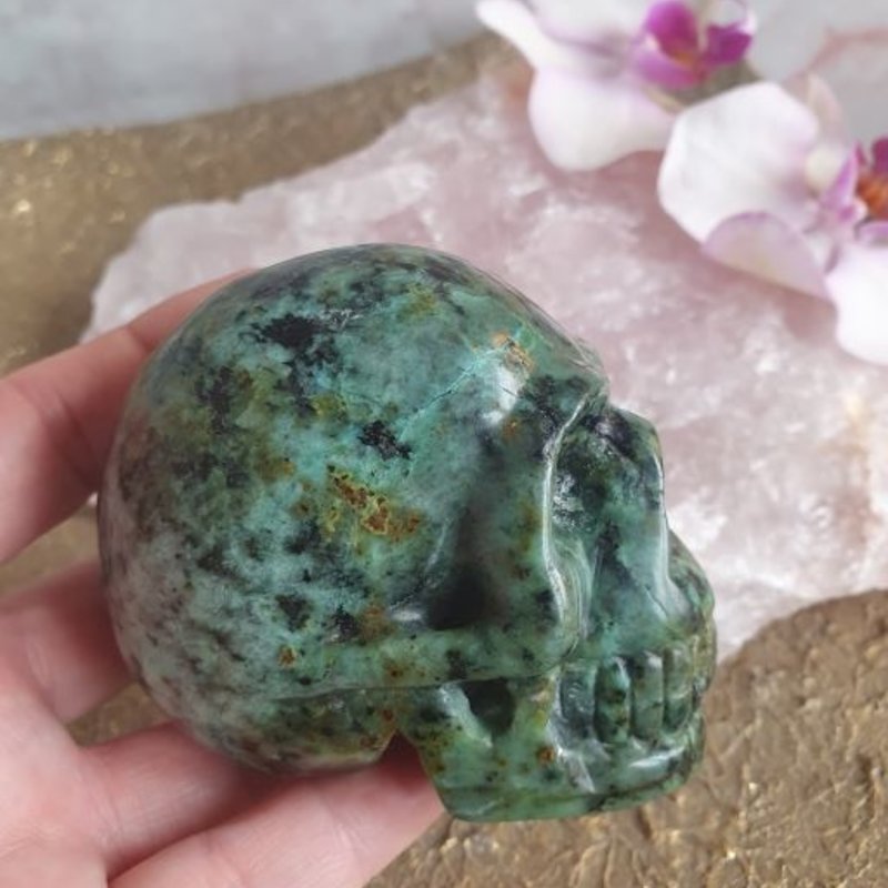 Tor Turquoise Crystal Skull