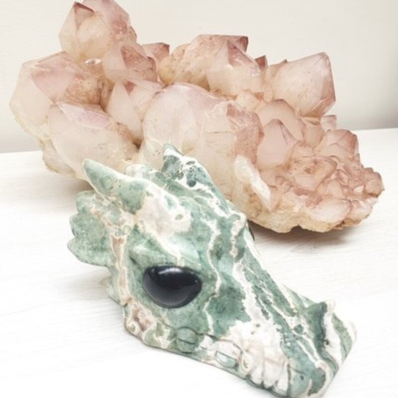 Cabalito - Green Zebra Stone Dragon