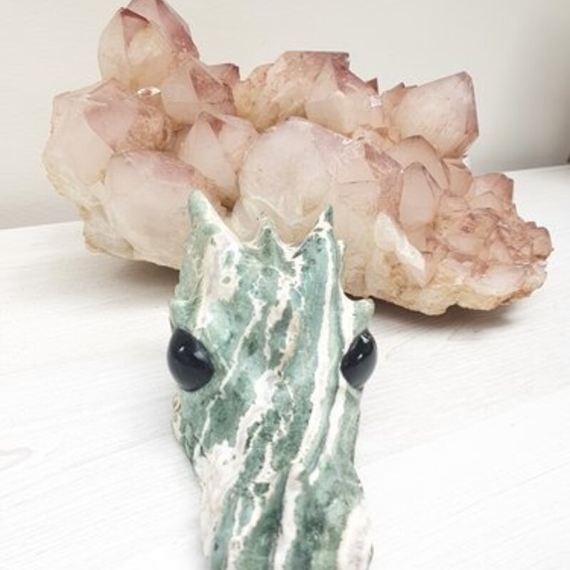Cabalito - Green Zebra Stone Dragon