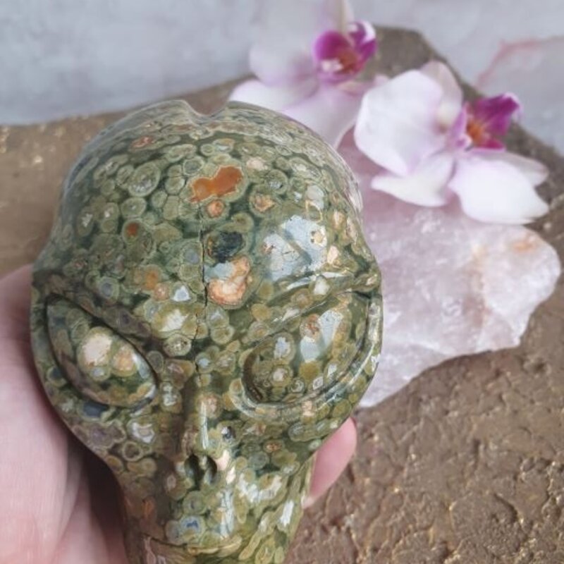 Rhyolite Crystal Starchild Alien - Kaily