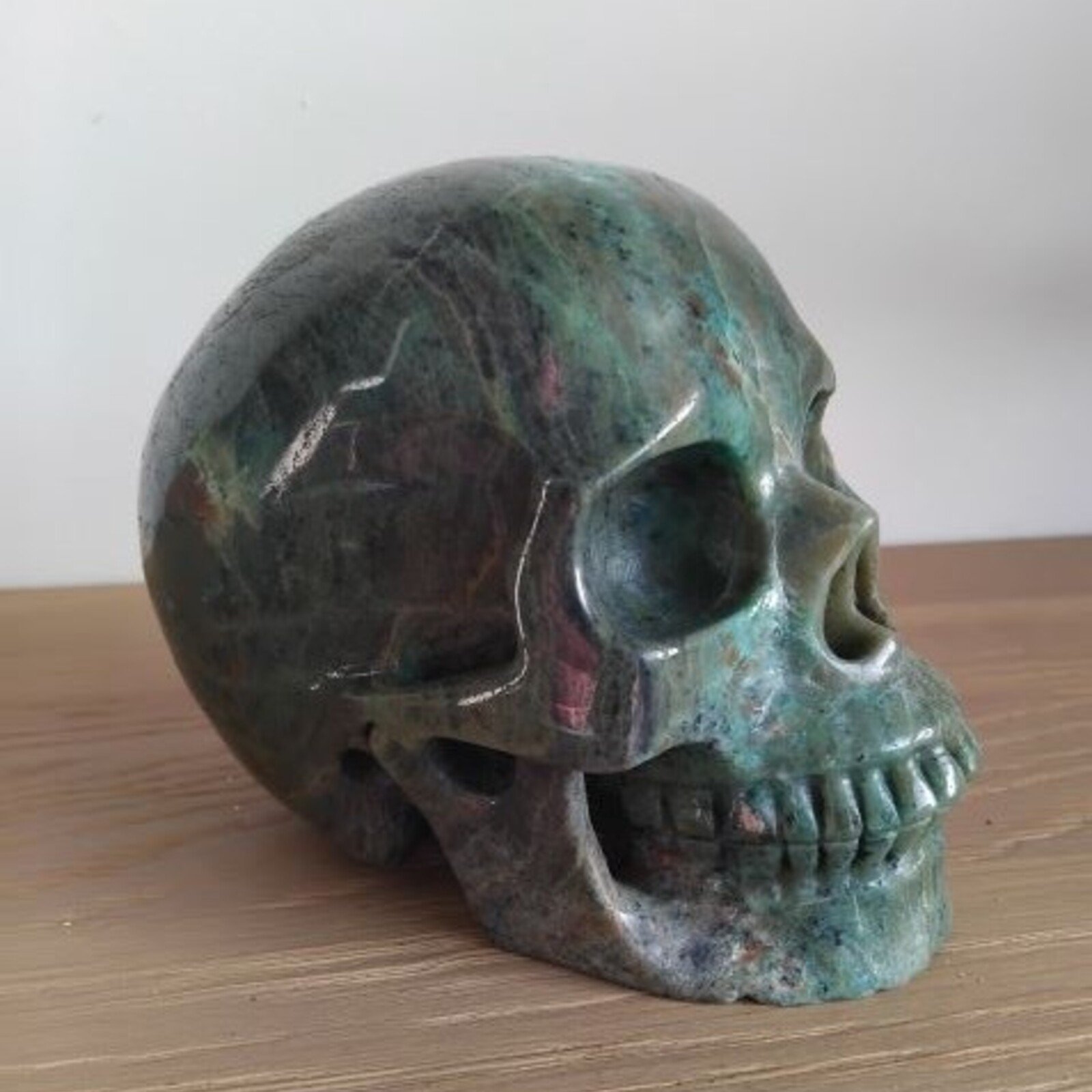 Mahogany  - Chrysocolla Crystal Skull