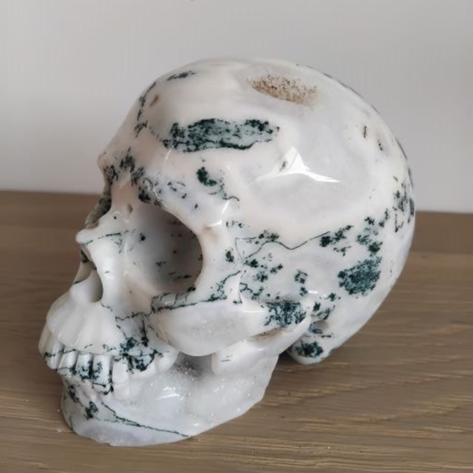 Agamemnon - Tree Agate Crystal Skull