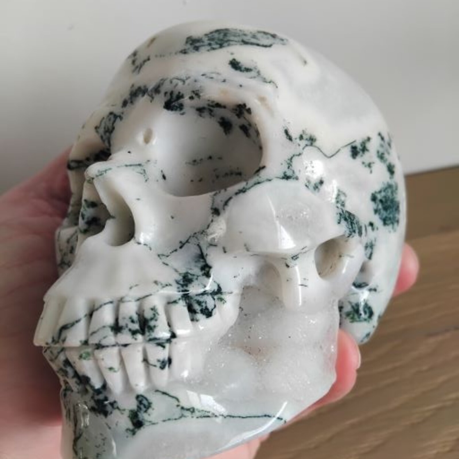 Agamemnon - Tree Agate Crystal Skull