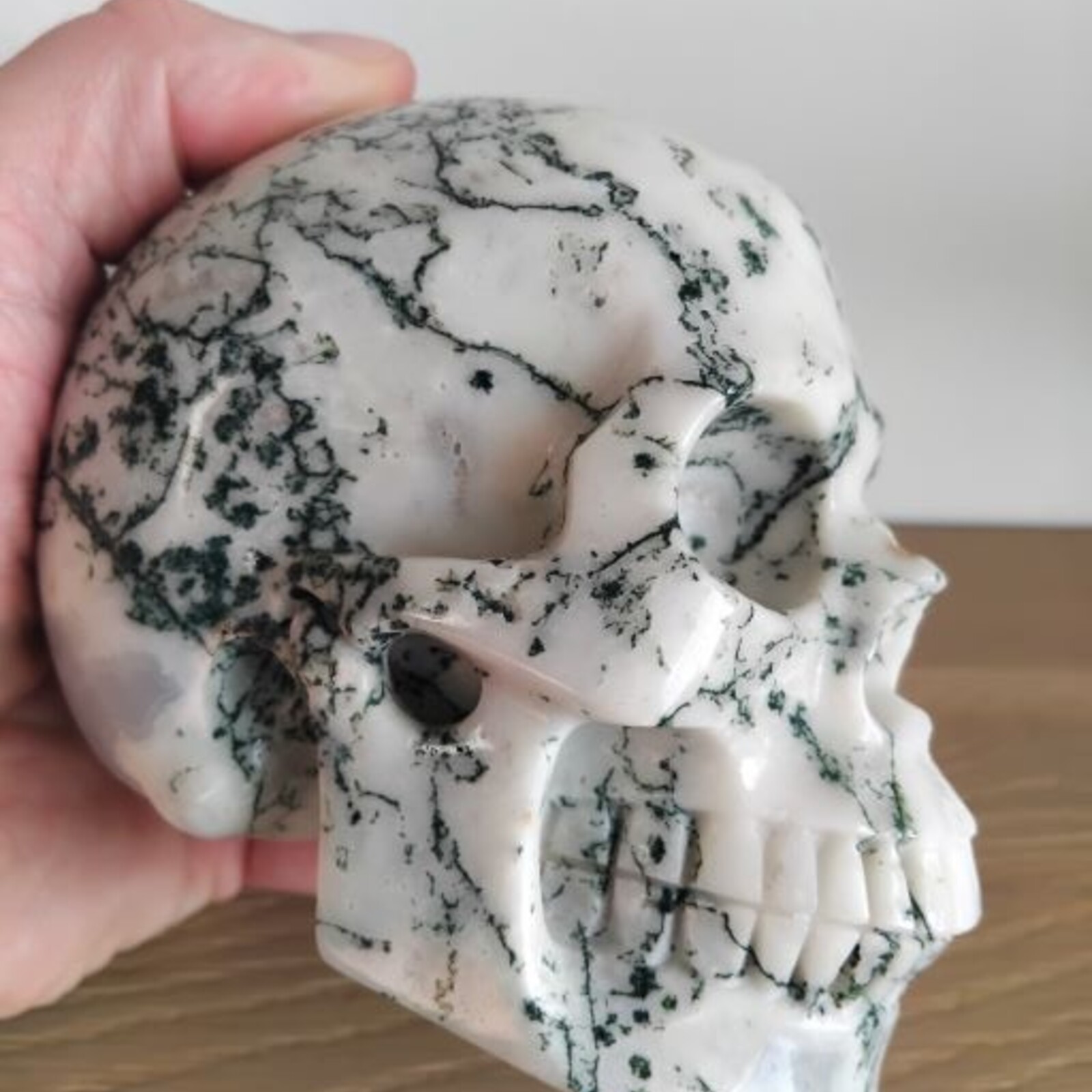 Agamemnon - Tree Agate Crystal Skull