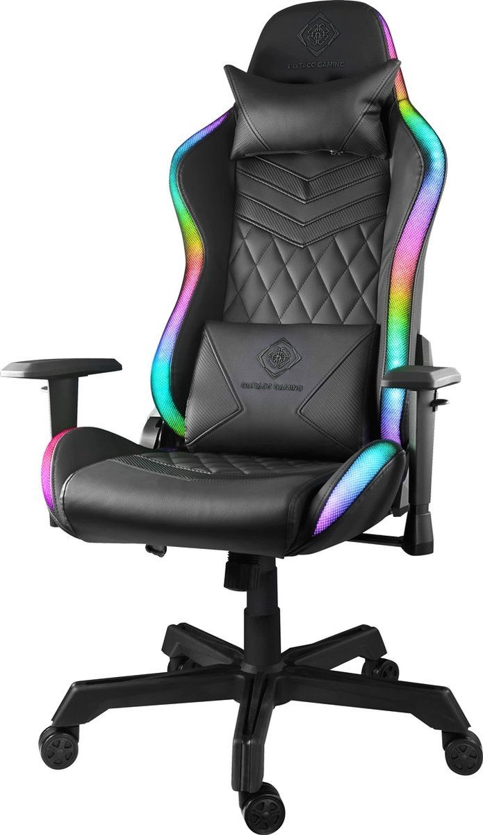 handel Verlichten Pekkadillo Deltaco DC410 gaming stoel met RGB verlichting - Uw Game Specialist