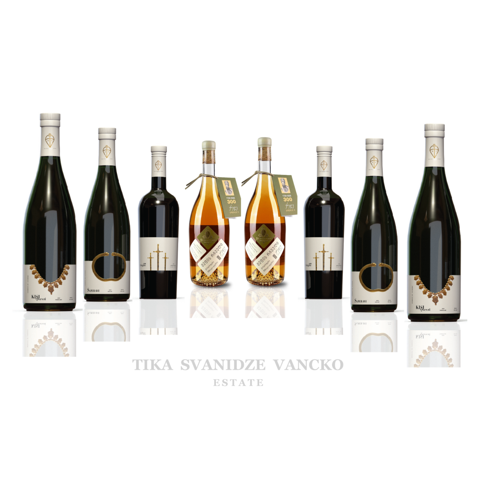 TSV Estate Winery Kisi, Saperavi, King's Favorite amber dry wine, Saperavi "Didgori 900"- 2 bottles of each variety