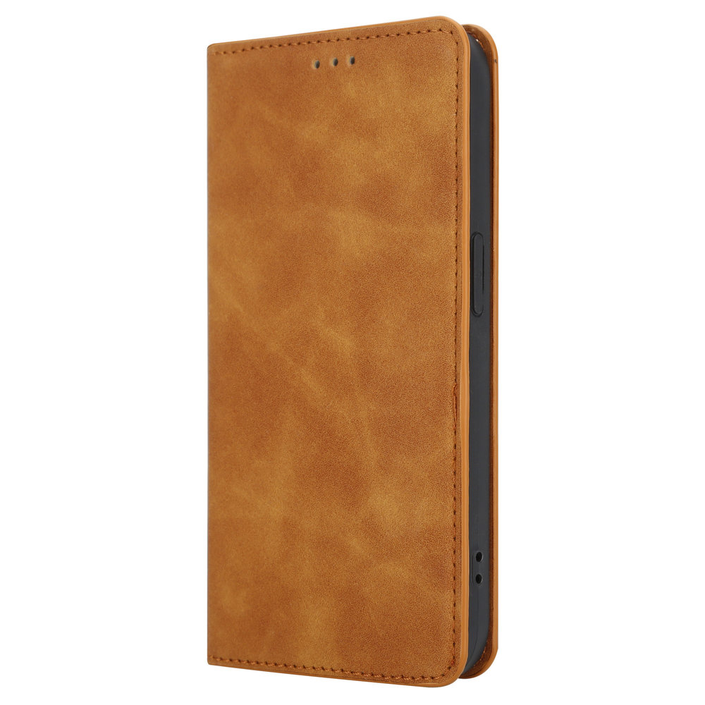 Coverzs Hoesje geschikt voor iPhone 14 Plus hoesje bundel - Luxe bookcase en transparant case - 2 hoogwaardige hoesjes voor Hoesje geschikt voor iPhone 14 Plus - Bundel van Bruin en Transparant hoesje