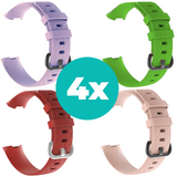 Strap-it Lila - Rood - Lichtroze - Groen Charge 4 / 3 bundel - Maat S/M