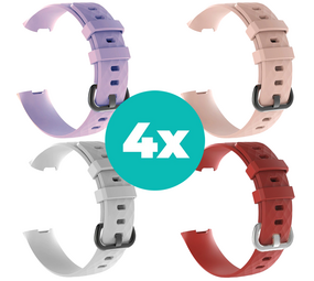 Strap-it Lila - Wit - Rood - Lichtroze Charge 4 / 3 bundel - Maat S/M