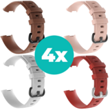 Strap-it Bruin - Wit - Rood - Lichtroze Charge 4 / 3 bundel - Maat S/M