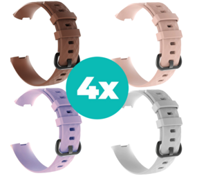 Strap-it Bruin - Lila - Wit - Lichtroze Charge 4 / 3 bundel - Maat S/M