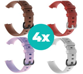 Strap-it Bruin - Lila - Wit - Rood Charge 4 / 3 bundel - Maat S/M