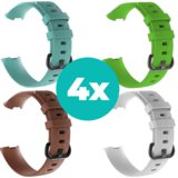 Strap-it Aqua - Bruin - Wit - Groen Charge 4 / 3 bundel - Maat S/M