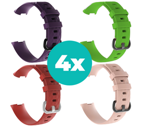 Strap-it Paars - Rood - Lichtroze - Groen Charge 4 / 3 bundel - Maat S/M