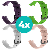 Strap-it Paars - Wit - Lichtroze - Groen Charge 4 / 3 bundel - Maat S/M