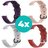 Strap-it Paars - Wit - Rood - Lichtroze Charge 4 / 3 bundel - Maat S/M