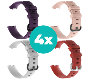 Strap-it Paars - Wit - Rood - Lichtroze Charge 4 / 3 bundel - Maat S/M