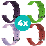 Strap-it Paars - Lila - Rood - Groen Charge 4 / 3 bundel - Maat S/M