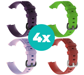 Strap-it Paars - Lila - Rood - Groen Charge 4 / 3 bundel - Maat S/M