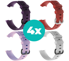 Strap-it Paars - Lila - Wit - Rood Charge 4 / 3 bundel - Maat S/M