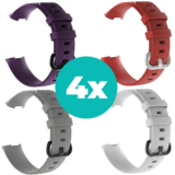 Strap-it Paars - Grijs - Wit - Rood Charge 4 / 3 bundel - Maat S/M