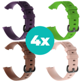 Strap-it Paars - Bruin - Lichtroze - Groen Charge 4 / 3 bundel - Maat S/M