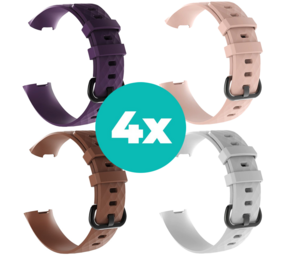 Strap-it Paars - Bruin - Wit - Lichtroze Charge 4 / 3 bundel - Maat S/M