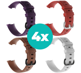 Strap-it Paars - Bruin - Wit - Rood Charge 4 / 3 bundel - Maat S/M