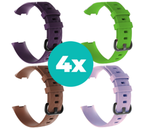 Strap-it Paars - Bruin - Lila - Groen Charge 4 / 3 bundel - Maat S/M