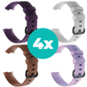 Strap-it Siliconen bandjes geschikt voor Fitbit Charge 4 bandje - Bundel van 4 bandjes - Sport bandje Geschikt voor Fitbit Charge 3 bandje - Set bandjes 4x Paars - Bruin - Lila - Wit - Maat S/M (Small) Strap-it Siliconen bandjes geschikt voor Fitbit Charge 4 bandje - Bundel van 4 bandjes - Sport bandje Geschikt voor Fitbit Charge 3 bandje - Set bandjes 4x Paars - Bruin - Lila - Wit - Maat S/M (Small)