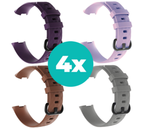 Strap-it Paars - Bruin - Grijs - Lila Charge 4 / 3 bundel - Maat S/M