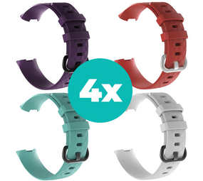 Strap-it Paars - Aqua - Wit - Rood Charge 4 / 3 bundel - Maat S/M