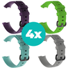 Strap-it Siliconen bandjes geschikt voor Fitbit Charge 4 bandje - Bundel van 4 bandjes - Sport bandje Geschikt voor Fitbit Charge 3 bandje - Set bandjes 4x Paars - Aqua - Grijs - Groen - Maat S/M (Small) Strap-it Siliconen bandjes geschikt voor Fitbit Charge 4 bandje - Bundel van 4 bandjes - Sport bandje Geschikt voor Fitbit Charge 3 bandje - Set bandjes 4x Paars - Aqua - Grijs - Groen - Maat S/M (Small)