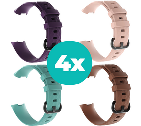 Strap-it Paars - Aqua - Bruin - Lichtroze Charge 4 / 3 bundel - Maat S/M