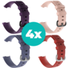 Strap-it Siliconen bandjes geschikt voor Fitbit Charge 4 bandje - Bundel van 4 bandjes - Sport bandje Geschikt voor Fitbit Charge 3 bandje - Set bandjes 4x Paars - Grijsblauw - Rood - Lichtroze - Maat S/M (Small) Strap-it Siliconen bandjes geschikt voor Fitbit Charge 4 bandje - Bundel van 4 bandjes - Sport bandje Geschikt voor Fitbit Charge 3 bandje - Set bandjes 4x Paars - Grijsblauw - Rood - Lichtroze - Maat S/M (Small)