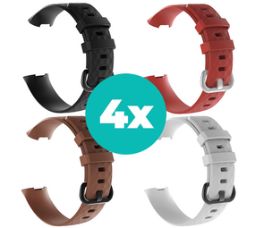 Strap-it Zwart - Bruin - Wit - Rood Charge 4 / 3 bundel - Maat S/M