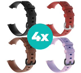 Strap-it Zwart - Bruin - Lila - Rood Charge 4 / 3 bundel - Maat S/M