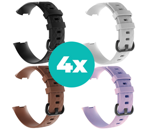 Strap-it Zwart - Bruin - Lila - Wit Charge 4 / 3 bundel - Maat S/M