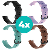 Strap-it Zwart - Aqua - Bruin - Lila Charge 4 / 3 bundel - Maat S/M